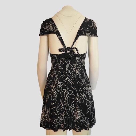 REFORMATION Cherry Backless Mini Dress Black - Picture 4 of 10